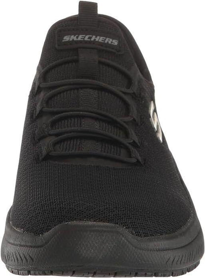 SKECHERS Summits Slip Resistant Shoe - Enslee - Black - Slip-In - Womens