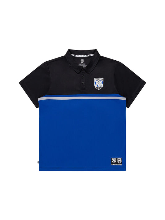 NRL Stripe Performance Polo Shirt - Canterbury Bulldogs - Mens