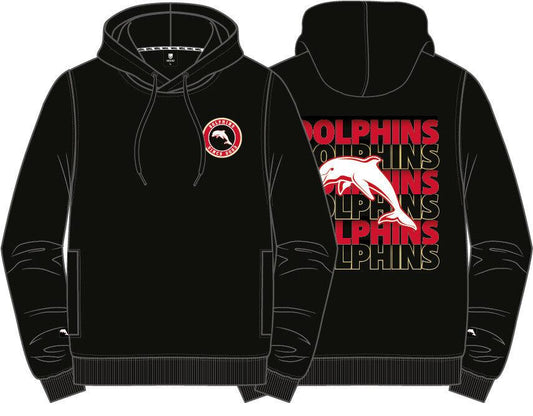 NRL Supporter Hoodie - Dolphins - Adult - Mens - Hoody - Jumper