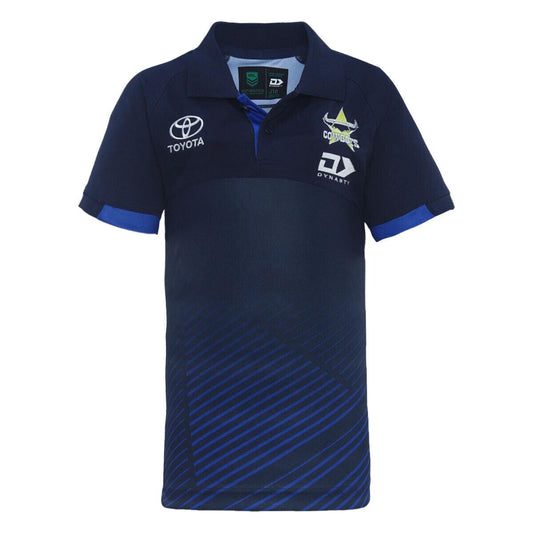 NRL 2024 ALT Media Polo - North Queensland Cowboys - Navy/Blue - Youth - DYNASTY