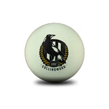 AFL Rubber High Bounce Hand Ball - Collingwood Magpies - Single - 6cm