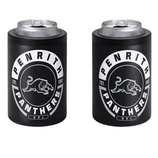 NRL Insulated Can Cooler - Penrith Panthers - Stubby Cooler - Twist Top Lid