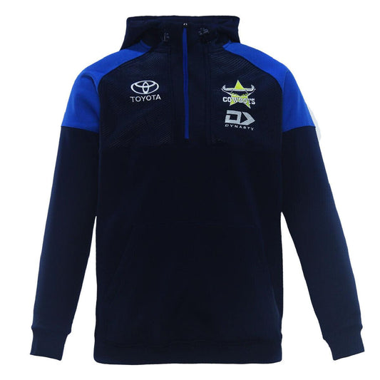 NRL 2024 1/4 Zip Pullover Hoodie - North Queensland Cowboys - Adult - DYNASTY