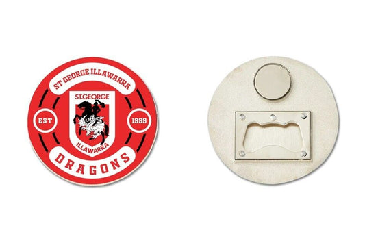 NRL Bottle Opener Magnet - St George Illawarra Dragons - Rugby League