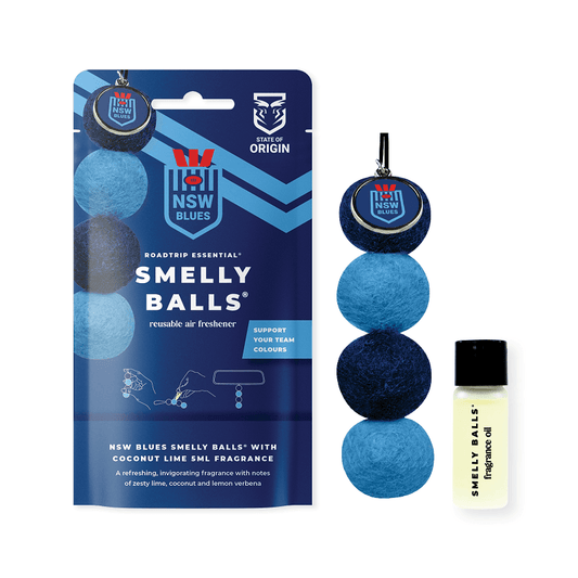 NRL Smelly Balls Set - New South Wales Blues - NSW - Reuseable Car Air Freshener