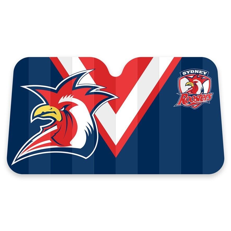 NRL Car Sunshade - Sydney Roosters - 130cm x 70cm