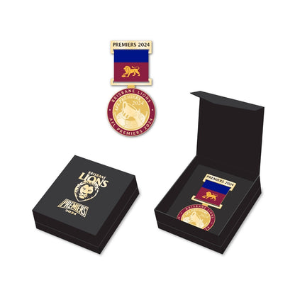 AFL 2024 PREMIERS MEDAL WITH RIBBON PIN - BRISBANE LIONS - ETA NOV 2024 - TROFE