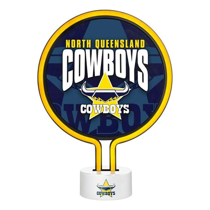 NRL Neon Light - North Queensland Cowboys - 30 x 21.5 x 8.5cm - Team Logo