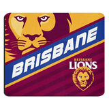 AFL Mouse Mat - Brisbane Lions - Mouse Pad - 22cm x 19cm