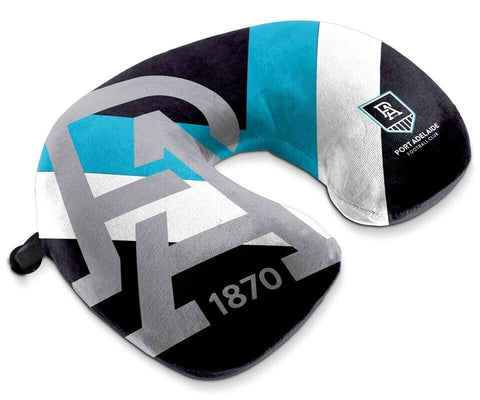 AFL Travel Pillow - Port Adelaide Power - U Shaped - Neck Cushion