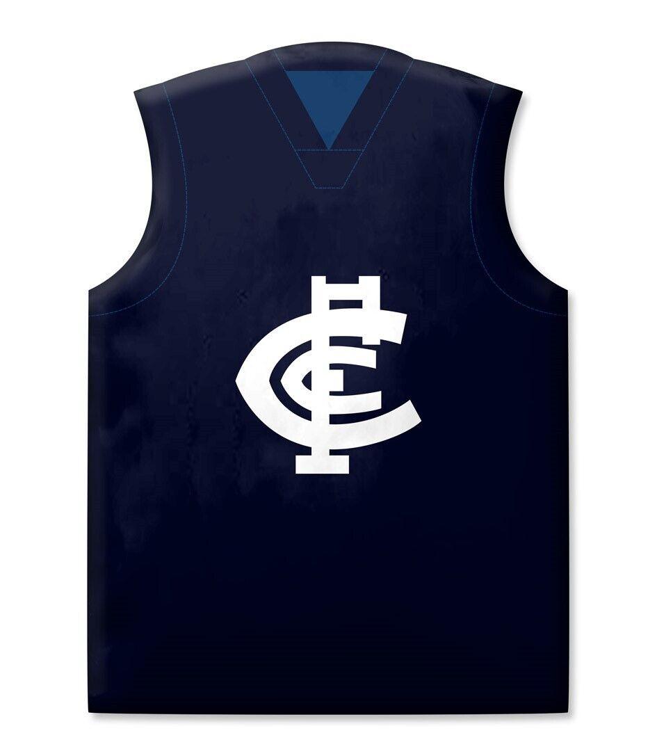 AFL Guernsey Cushion - Carlton Blues - 321mm x 440mm Approx - Pillow Bedding