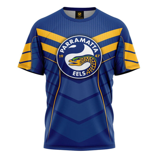 NRL Kids 'Chevron' Tee Shirt - Parramatta Eels - Baby Child T-Shirt