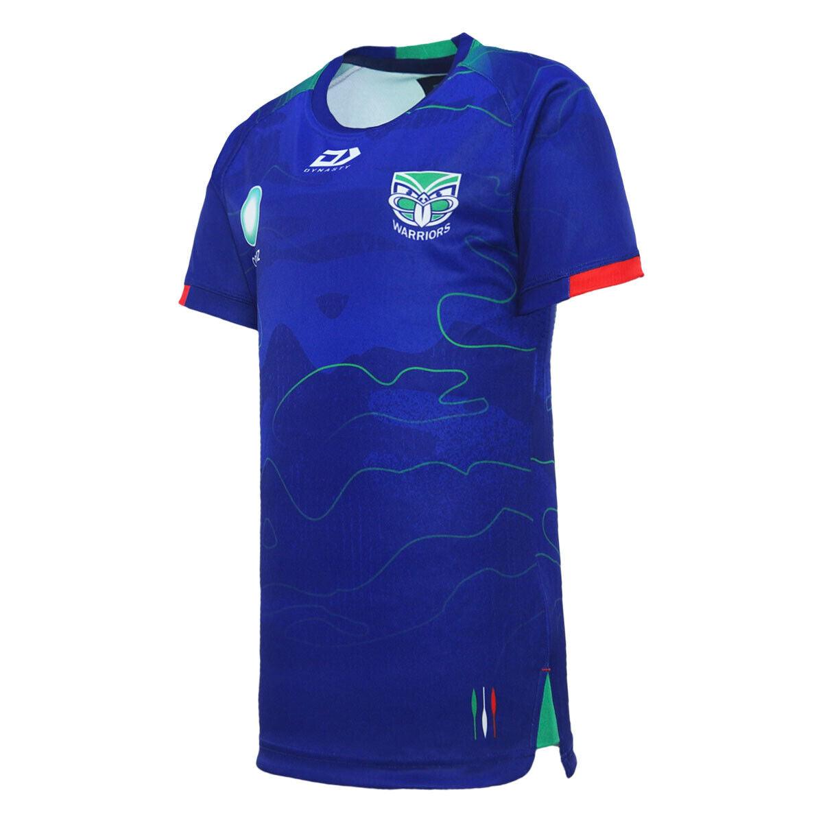 NRL 2024 Training Tee - New Zealand Warriors - Royal Blue - Youth Junior Kids