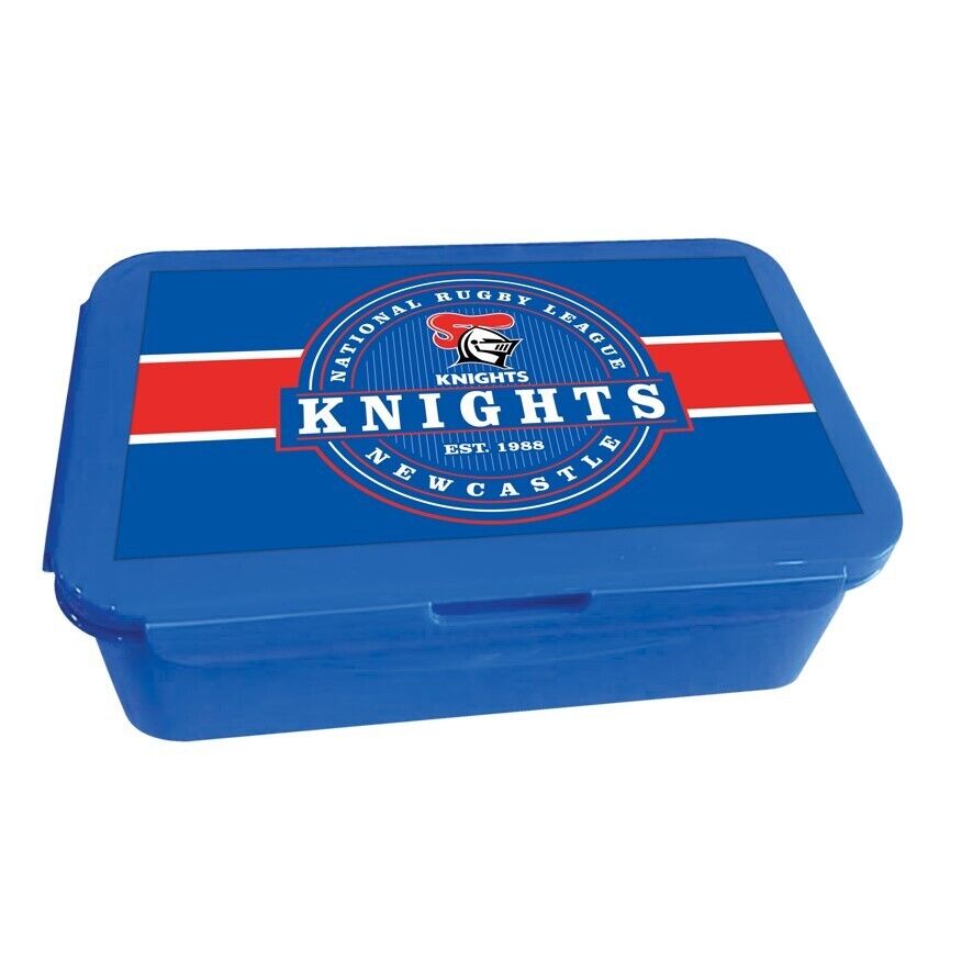 NRL Bento Lunch Box - Newcastle Knights - 14cm x 20.1cm x 7.1cm