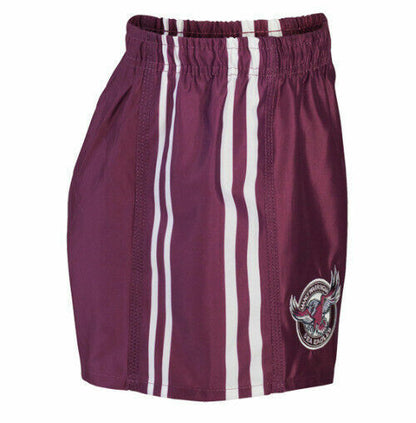 NRL Supporter Footy Shorts - Manly Sea Eagles - Kids Youth Adults -