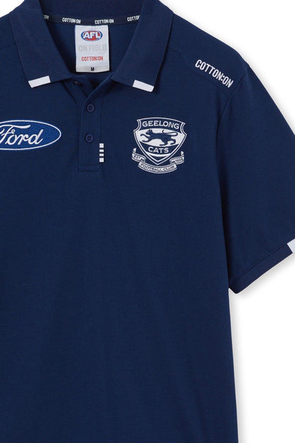 AFL 2024 Media Polo Shirt - Geelong Cats - Adult