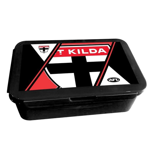 AFL Bento Lunch Box - St Kilda Saints - 14cm x 20.1cm x 7.1cm