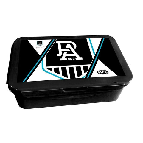 AFL Bento Lunch Box - Port Adelaide Power - 14cm x 20.1cm x 7.1cm