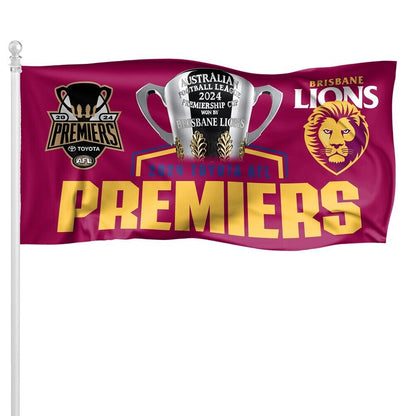 AFL 2024 PREMIERS POLE FLAG - BRISBANE LIONS - ETA DEC 2024 - PH2