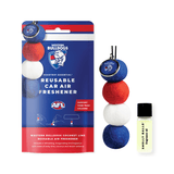 AFL Smelly Balls Set - Western Bulldogs- Re-useable Car Air Freshener