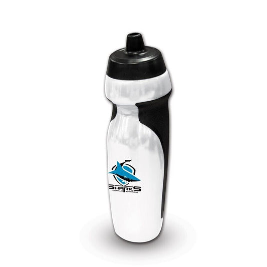 NRL Sports Drink Bottle 640ml - Cronulla Sharks - Rubber Grip