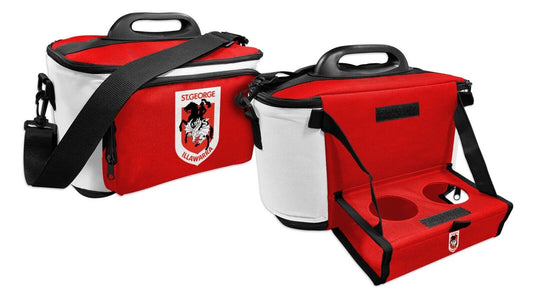 NRL Drink Cooler Bag With Tray - St George Illawarra Dragons - Team Logo