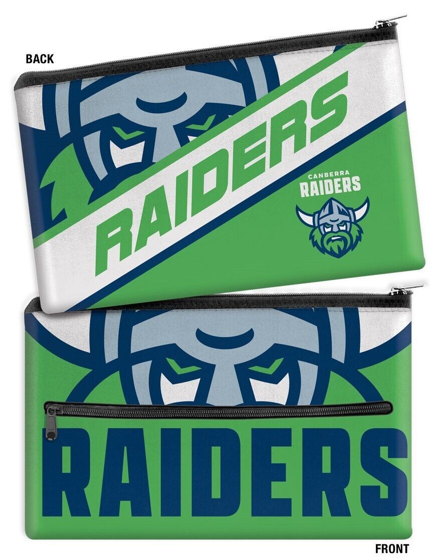 NRL Large Pencil Case - Canberra Raiders - Neoprene - 33cm x 21cm