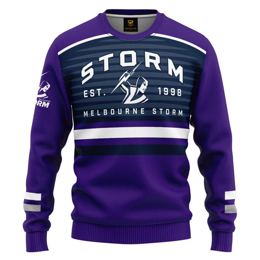 NRL Kids 'Victory' Pullover - Melbourne Storm - Infant Baby - Jumper