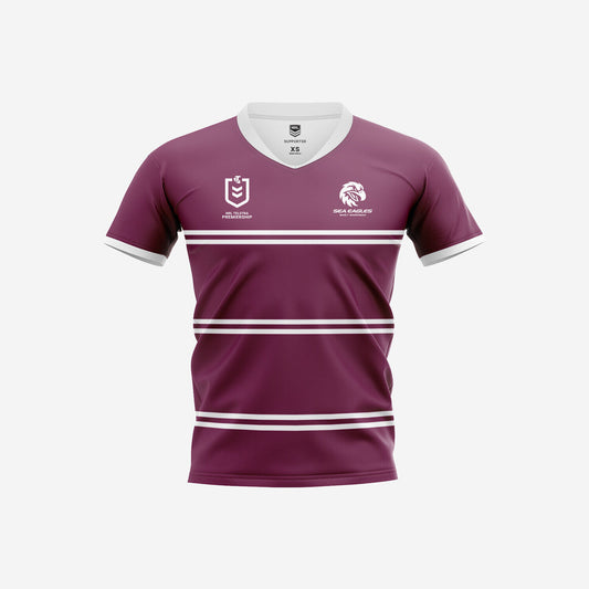 NRL Supporter Jersey - Manly Sea Eagles - Youth - Kids - NEW LOGO