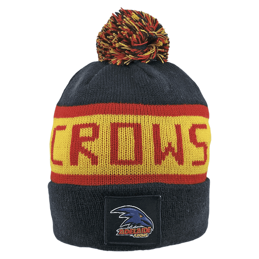 AFL Bar Beanie - Adelaide Crows - Winter Hat - Adult - OSFM