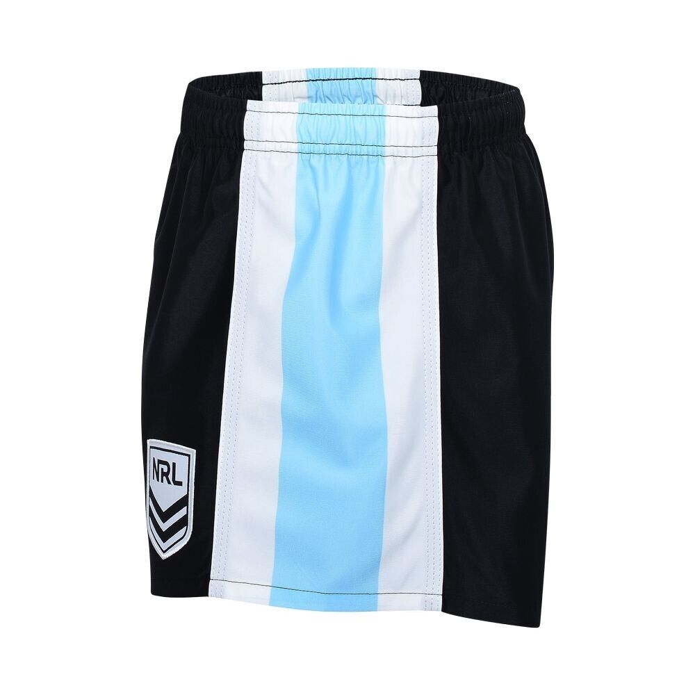 NRL Logo Supporter Footy Shorts - Cronulla Sharks - ADULT