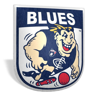 AFL Mascot Shaped Cushion - Carlton Blues - 35cm x 40cm - Pillow