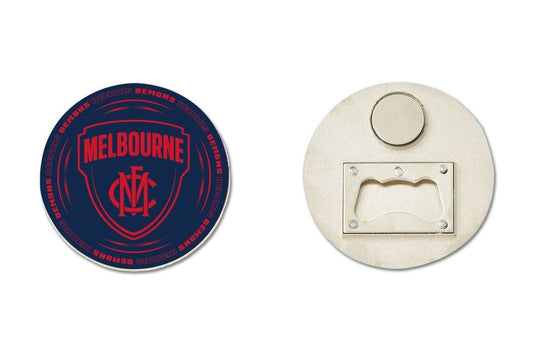 AFL Bottle Opener Magnet - Melbourne Demons - Aussie Rules