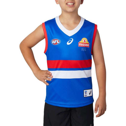 AFL 2023 Home Guernsey - Western Bulldogs - Youth - ASICS