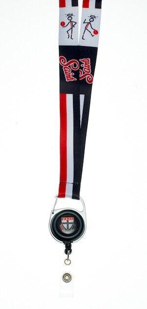 AFL Lanyard with Retractable ID Clip - St Kilda Saints - TROFE