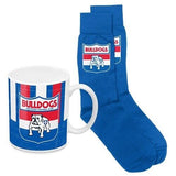 AFL Heritage Coffee Mug & Sock Pack - Western Bulldogs - Gift Boxed