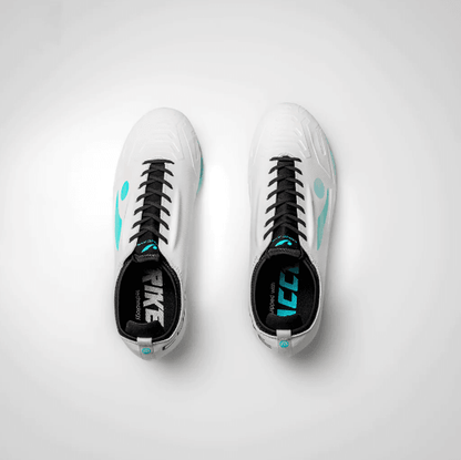 CONCAVE Halo v2 FG Football Boot - White/Cyan/ Black - Youth - Kids