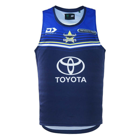 NRL 2023 Training Singlet - North Queensland Cowboys - Adult - Navy -  DYNASTY