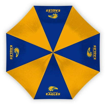 AFL Compact Umbrella - West Coast Eagles - Rain - Glovebox - 60cm Length W17cm