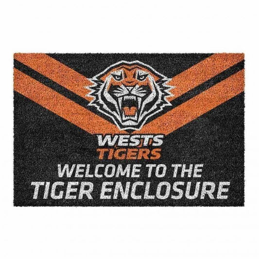 NRL Front Back Door Entry Floor Mat - West Tigers - 61cm x 41cm