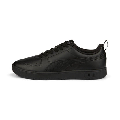 PUMA Rickie Shoe - Black Leather - Kids Sizes - School