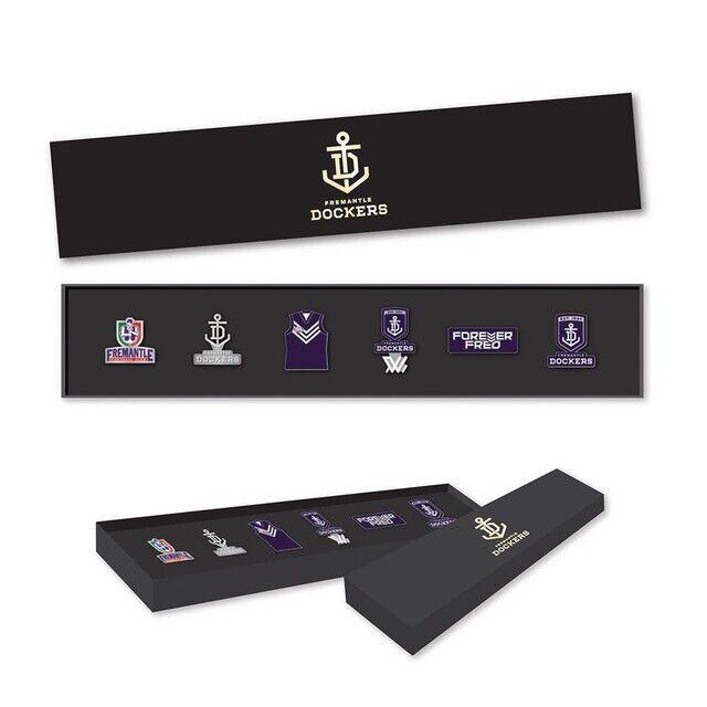 AFL Evolution Pin Set - History Logos - Fremantle Dockers