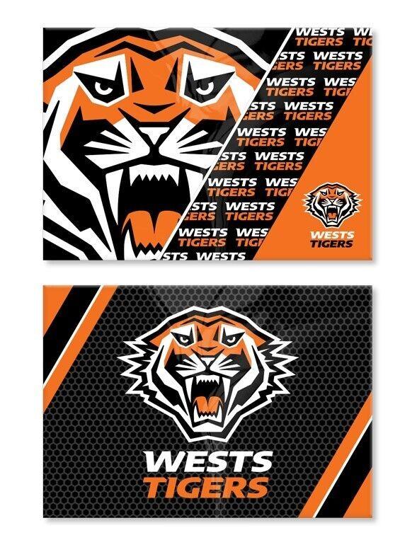 NRL Magnet Set of 2 - West Tigers - Set of Two Magnets