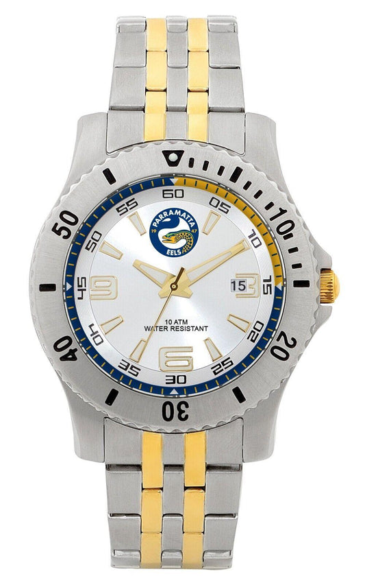 NRL Legends Watch - Paramatta Eels - Stainless Steel Band - Box incl.