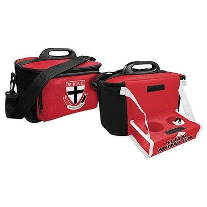 AFL Drink Cooler Bag With Tray - St Kilda Saints - Insulated - Team Logo