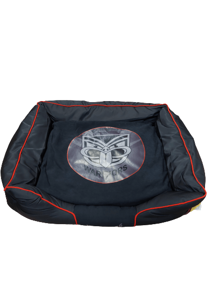 NRL Plush Pet Bed - New Zealand Warriors - Dog Cat - Small Medium Large