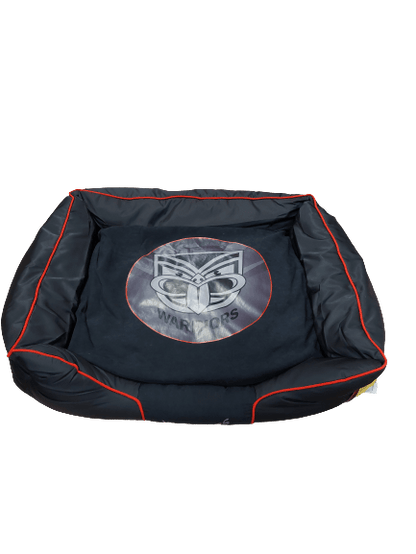 NRL Plush Pet Bed - New Zealand Warriors - Dog Cat - Small Medium Large