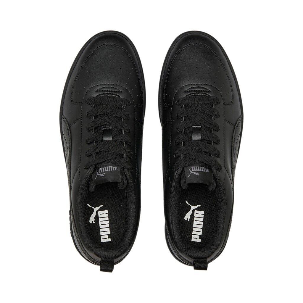 PUMA Rickie Shoe - Black Leather - Kids Sizes - School