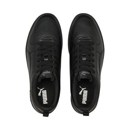 PUMA Rickie Shoe - Black Leather - Kids Sizes - School