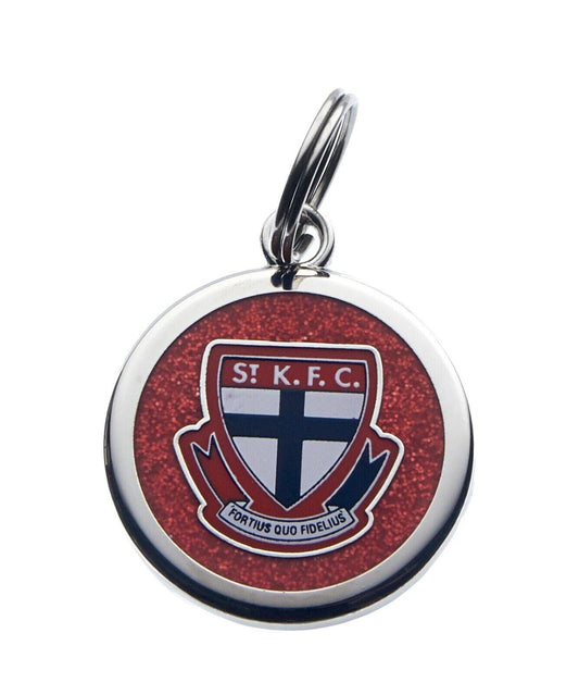 AFL Pet ID Tag - St Kilda Saints - Engravable - 25mm diameter